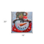 20-Inch Snowman Christmas Countdown Canvas Wall Art Decor