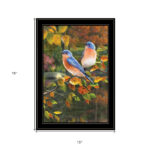 19-Inch Coastal Bird Canvas Wall Art With Black Frame