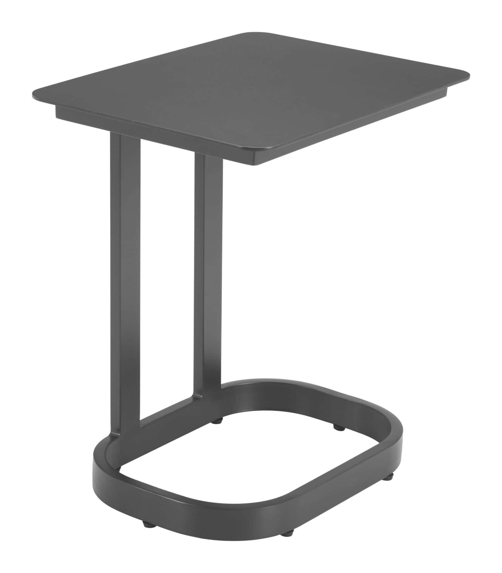 Modern Black Aluminum End Table with Sleek, Urban Style 1 Modern Black Aluminum End Table with Sleek, Urban Style