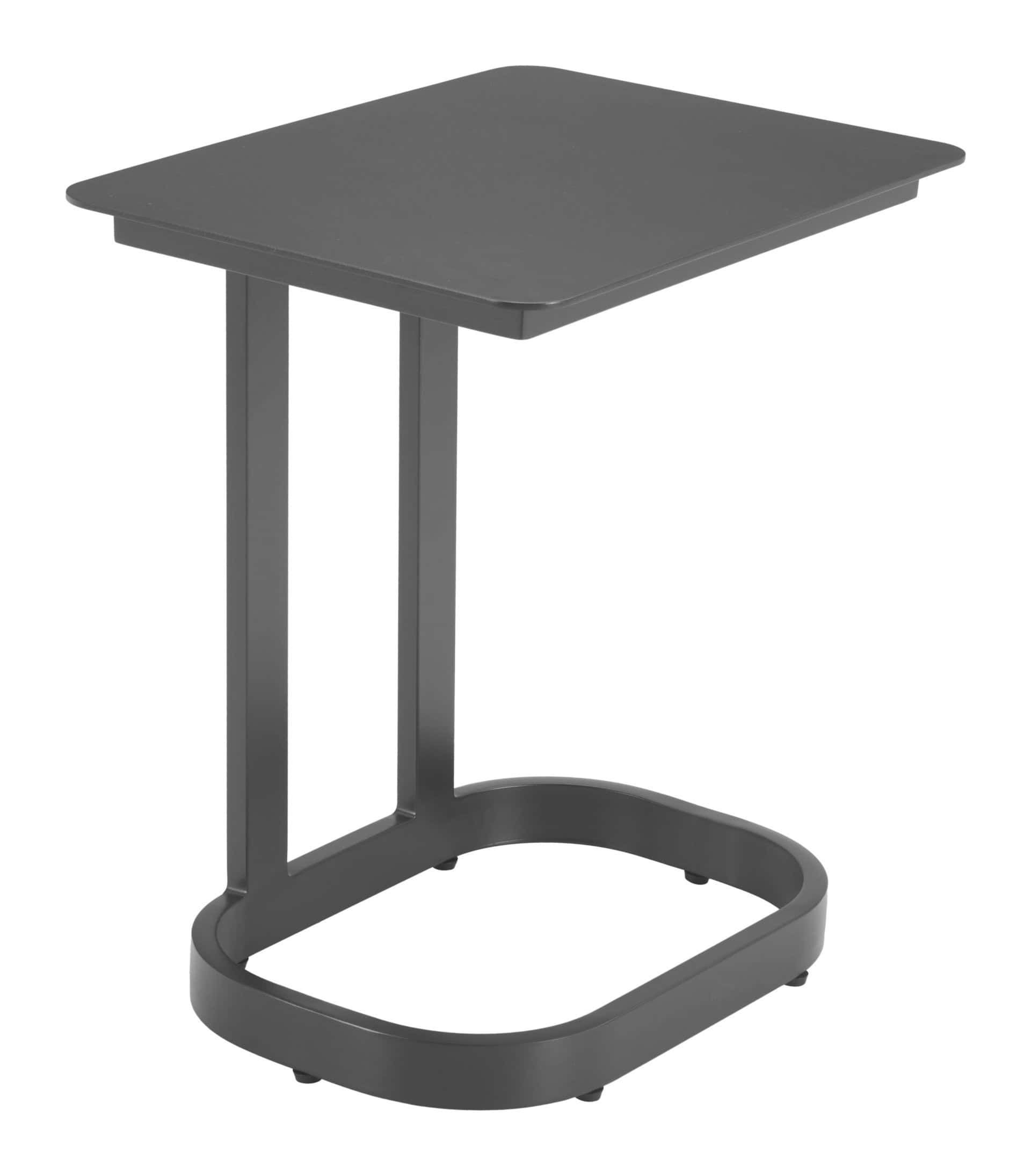 Modern Black Aluminum End Table with Sleek, Urban Style 9 Modern Black Aluminum End Table with Sleek, Urban Style