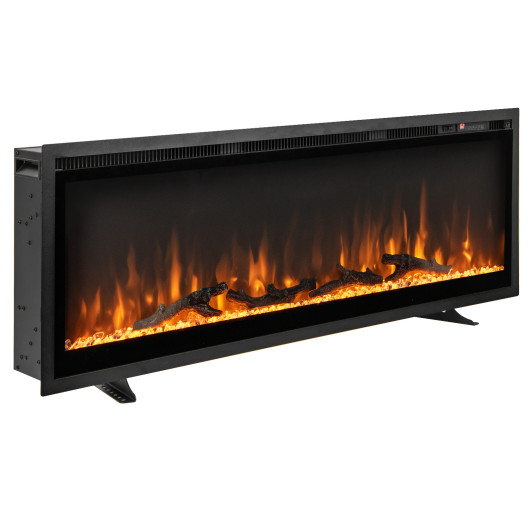 50 Inch Electric Fireplace Wall Mount Recessed with Remote Control - Image 2