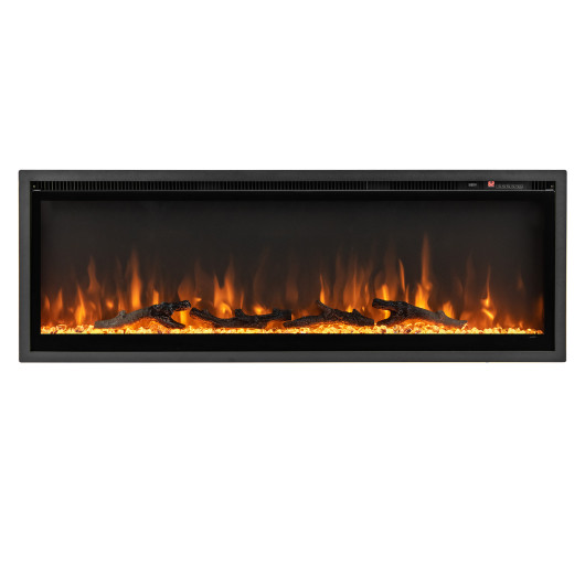 50 Inch Electric Fireplace Wall Mount Recessed with Remote Control - Image 3