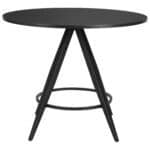 Mid-Century Modern Round Dining Table with Industrial Design Elements 12 Mid-Century Modern Round Dining Table with Industrial Design Elements