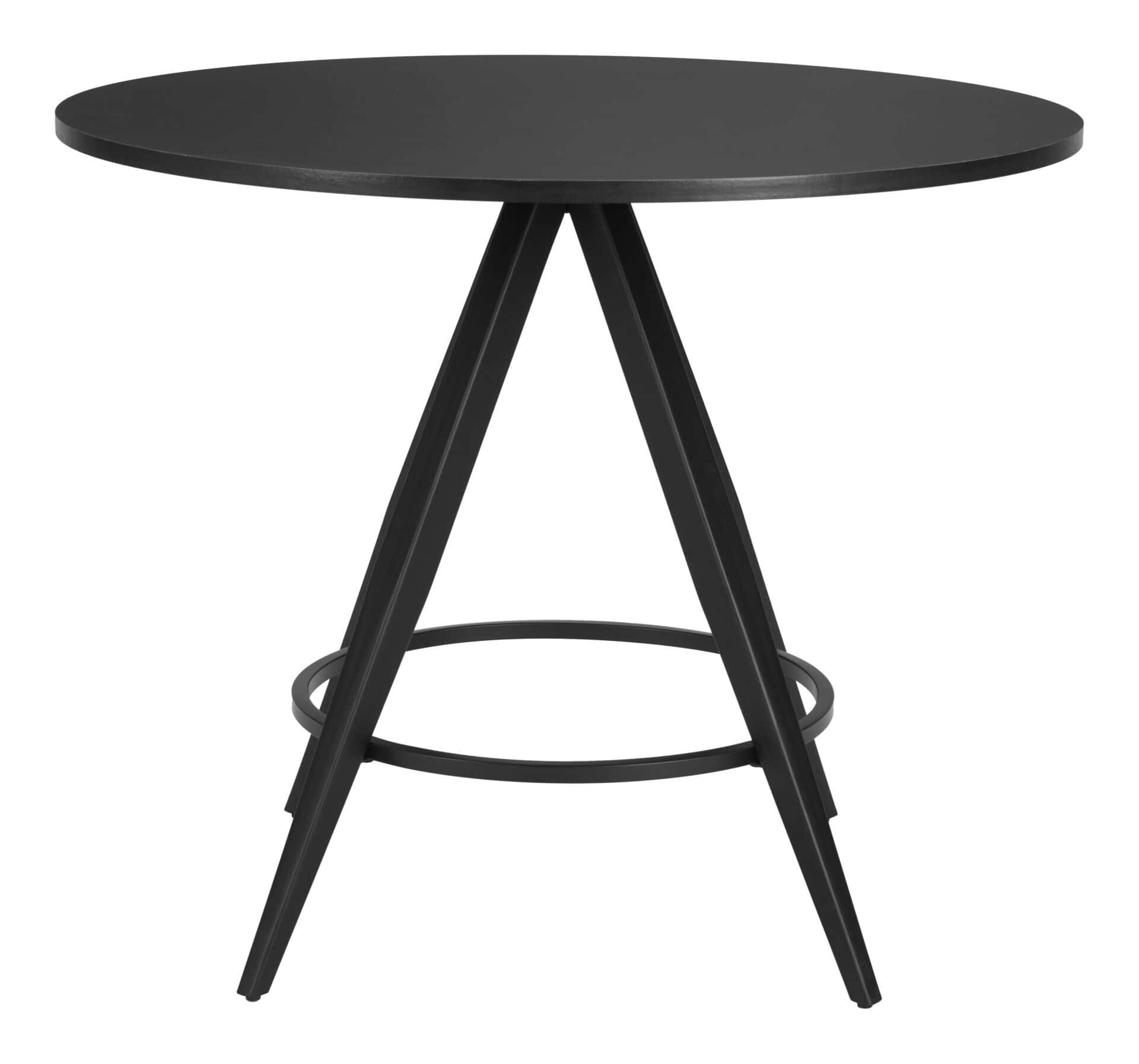 Mid-Century Modern Round Dining Table with Industrial Design Elements 4 Mid-Century Modern Round Dining Table with Industrial Design Elements - Image 4
