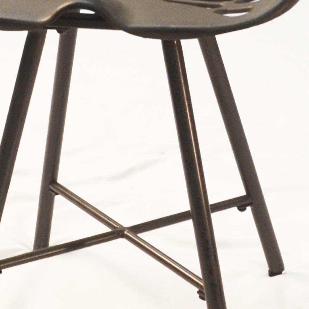 18 Inch Copper Industrial Backless Bar Stool With Tractor Seat 3 18 Inch Copper Industrial Backless Bar Stool With Tractor Seat - Image 3