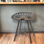 18 Inch Copper Industrial Backless Bar Stool With Tractor Seat 7 18 Inch Copper Industrial Backless Bar Stool With Tractor Seat