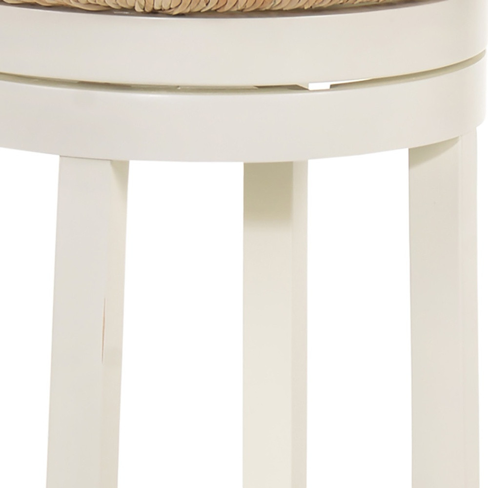 24-Inch Backless Swivel Bar Stool With Footrest 4 24-Inch Backless Swivel Bar Stool With Footrest - Image 4