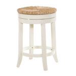 24-Inch Backless Swivel Bar Stool With Footrest 9 24-Inch Backless Swivel Bar Stool With Footrest