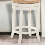 24-Inch Backless Swivel Bar Stool With Footrest 8 24-Inch Backless Swivel Bar Stool With Footrest