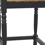 29-Inch Natural and Black Wood Backless Bar Stool with Footrest 10 29-Inch Natural and Black Wood Backless Bar Stool with Footrest