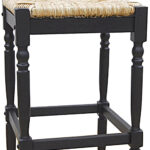 29-Inch Natural and Black Wood Backless Bar Stool with Footrest 11 29-Inch Natural and Black Wood Backless Bar Stool with Footrest