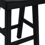 25-Inch Solid Wood Backless Counter Height Bar Stool, Black 8 25-Inch Solid Wood Backless Counter Height Bar Stool, Black