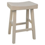 25-Inch Solid Wood Backless Counter Height Modern Bar Stool