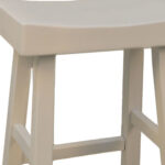 25-Inch Solid Wood Backless Counter Height Modern Bar Stool
