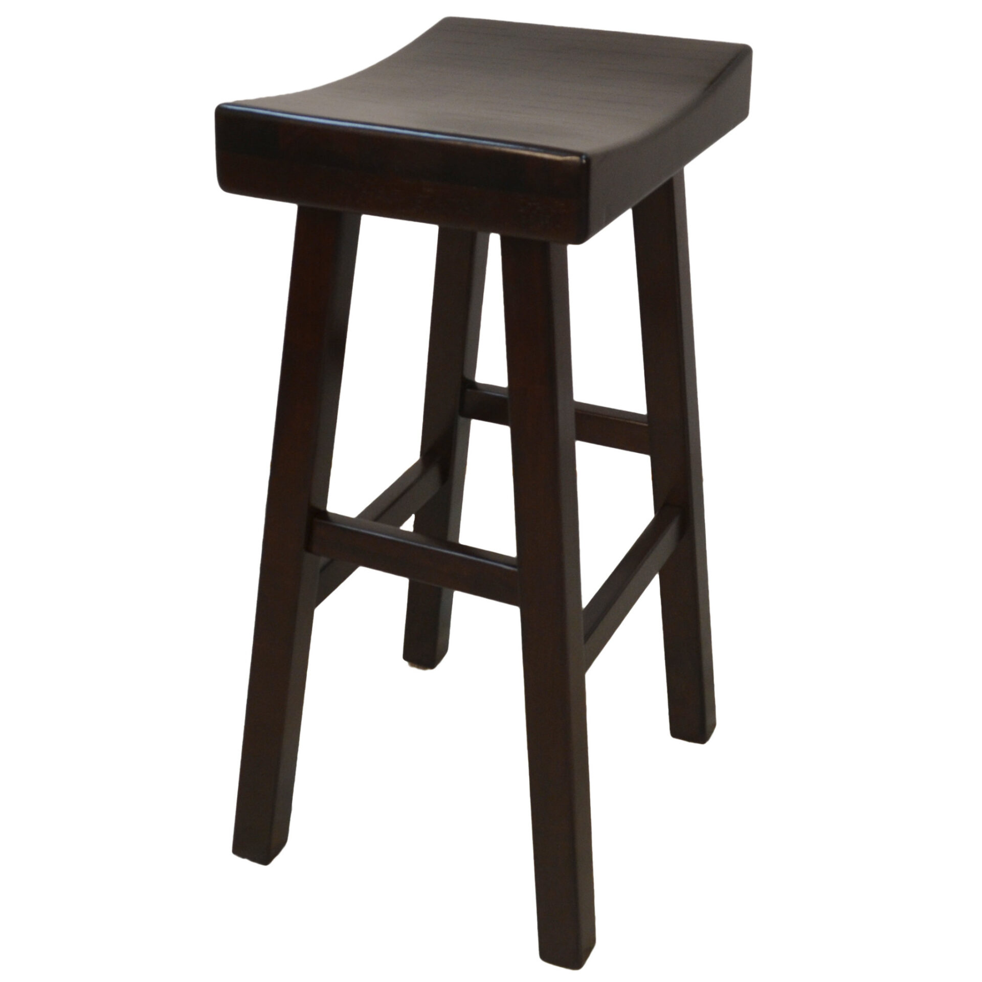 30 Inch Espresso Backless Bar Stool with Footrest 1 30 Inch Espresso Backless Bar Stool with Footrest