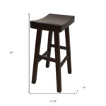 30 Inch Espresso Backless Bar Stool with Footrest 10 30 Inch Espresso Backless Bar Stool with Footrest