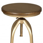 30 Inch Brown and Gold Adjustable Swivel Backless Bar Stool 9 30 Inch Brown and Gold Adjustable Swivel Backless Bar Stool