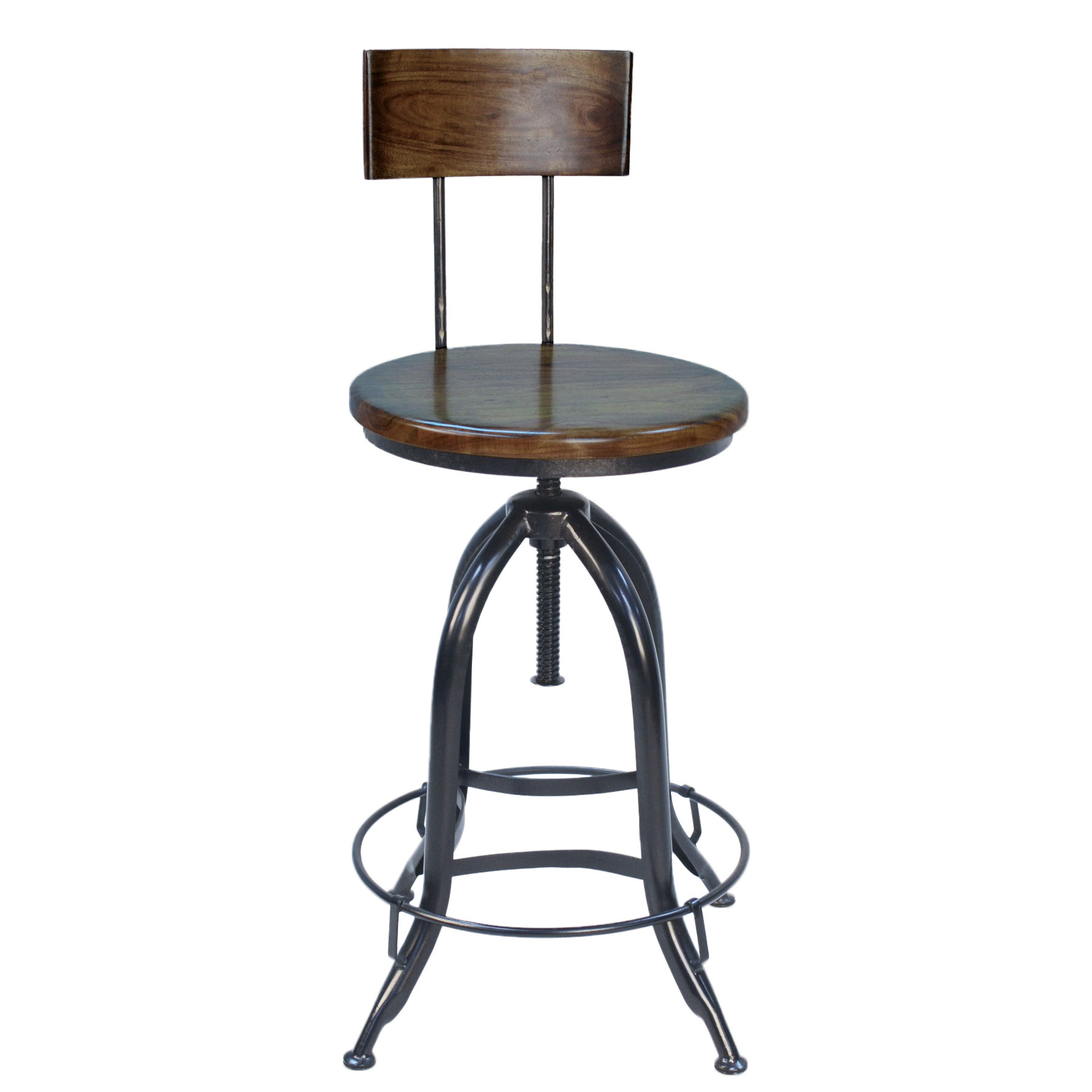 41 Inch Chestnut Black Adjustable Swivel Low Back Bar Stool 1 41 Inch Chestnut Black Adjustable Swivel Low Back Bar Stool