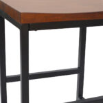 24 Inch Chestnut Steel Backless Counter Height Bar Stool 8 24 Inch Chestnut Steel Backless Counter Height Bar Stool
