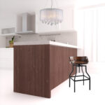 29 Inch Chestnut and Black Adjustable Swivel Backless Bar Stool 7 29 Inch Chestnut and Black Adjustable Swivel Backless Bar Stool