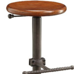 30 Inch Chestnut Gray Adjustable Swivel Backless Bar Stool 9 30 Inch Chestnut Gray Adjustable Swivel Backless Bar Stool