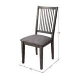 Dark Tobacco Rubberwood Side Chairs with Cushioned Seats (Set of 2) 10 Dark Tobacco Rubberwood Side Chairs with Cushioned Seats (Set of 2)