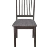 Dark Tobacco Rubberwood Side Chairs with Cushioned Seats (Set of 2) 7 Dark Tobacco Rubberwood Side Chairs with Cushioned Seats (Set of 2)
