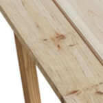 37 Inch Solid Wood Outdoor Coffee Table With Bottom Shelf