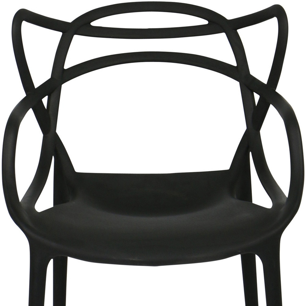 22 Inch Black Indoor Outdoor Heavy Duty Dining Chair 9 22 Inch Black Indoor Outdoor Heavy Duty Dining Chair - Image 9