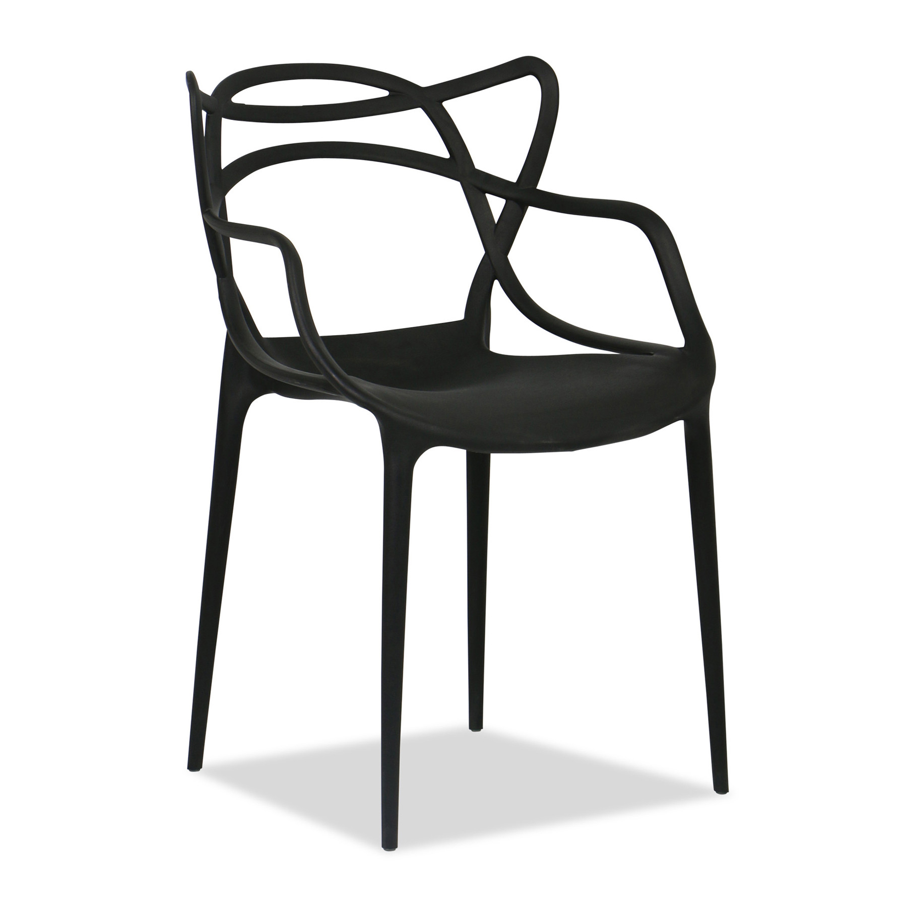 22 Inch Black Indoor Outdoor Heavy Duty Dining Chair 4 22 Inch Black Indoor Outdoor Heavy Duty Dining Chair - Image 4
