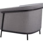 Slate Gray Vinyl Accent Chair with Steel Frame and Armrests 11 Slate Gray Vinyl Accent Chair with Steel Frame and Armrests