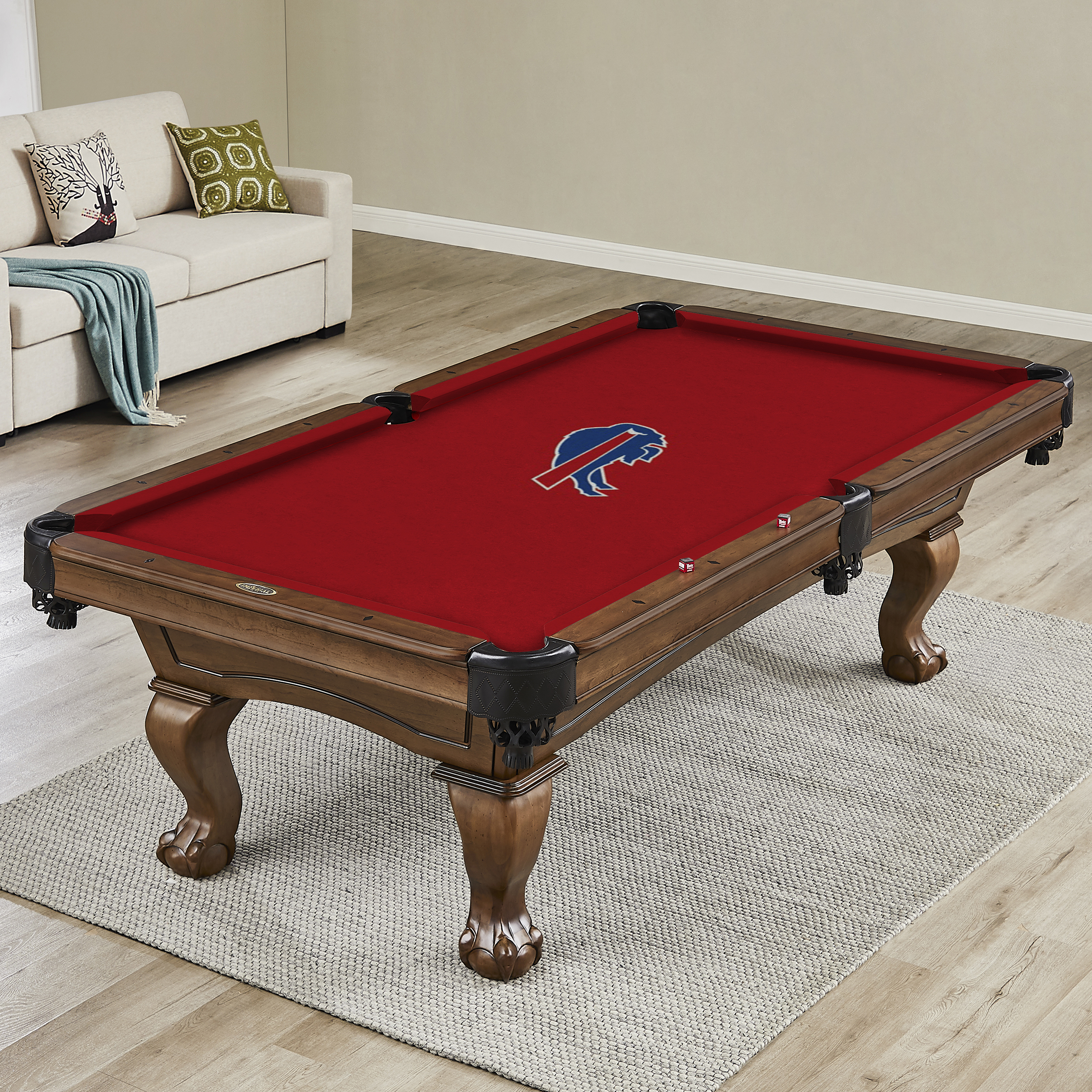 buffalo bills 8 ft polyester anti-friction billiard cloth
