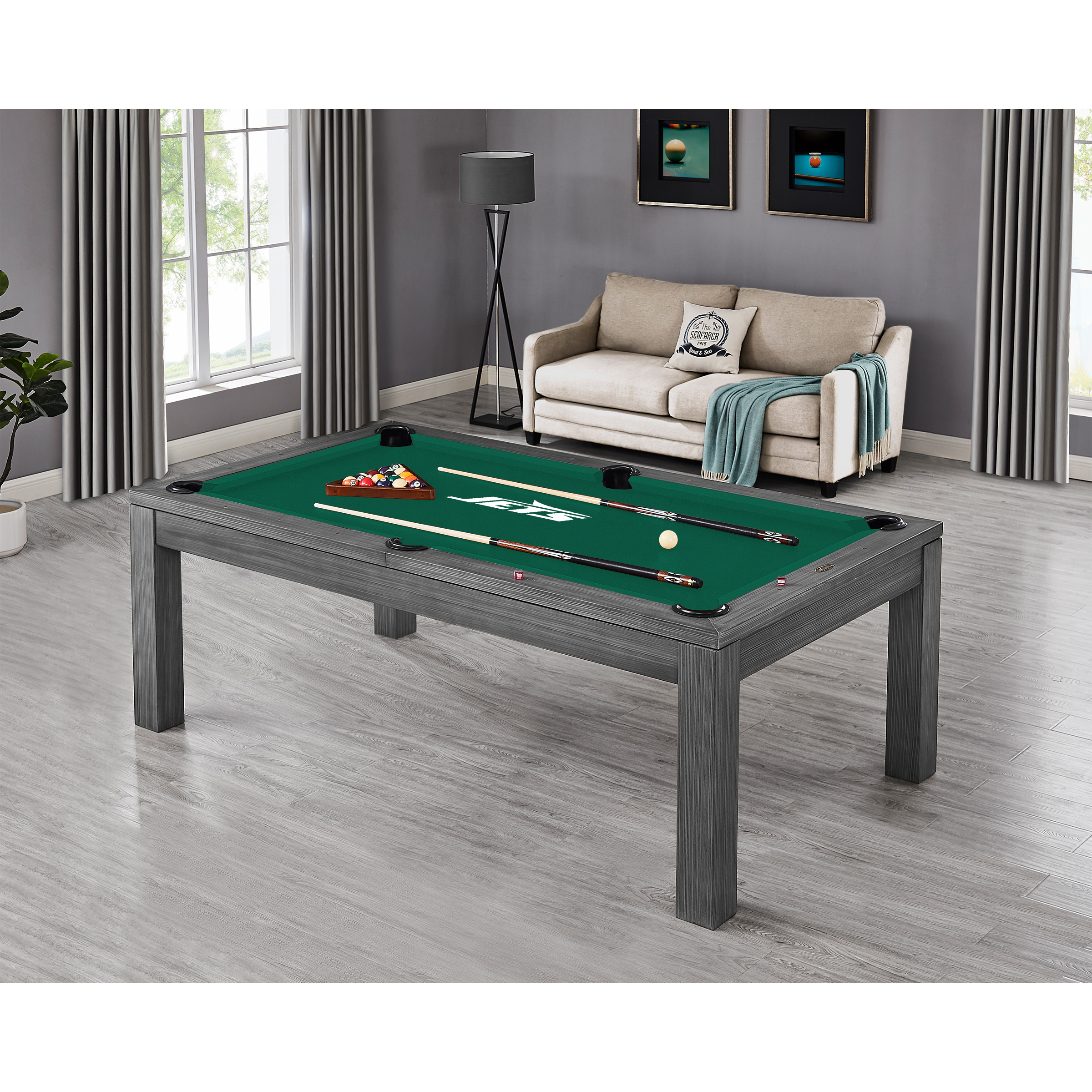 new york jets 8 ft polyester anti friction billiard cloth