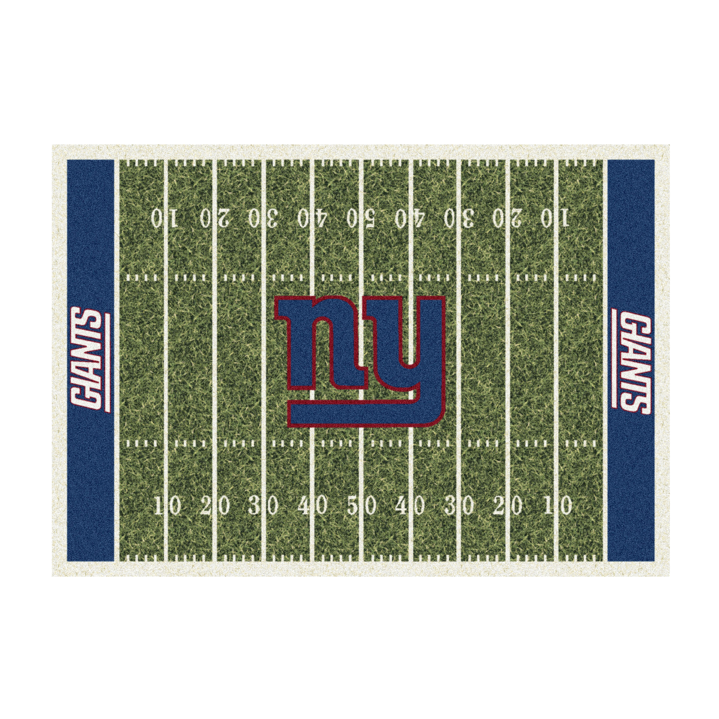 new york giants 4x6 football field area rug officially licensed