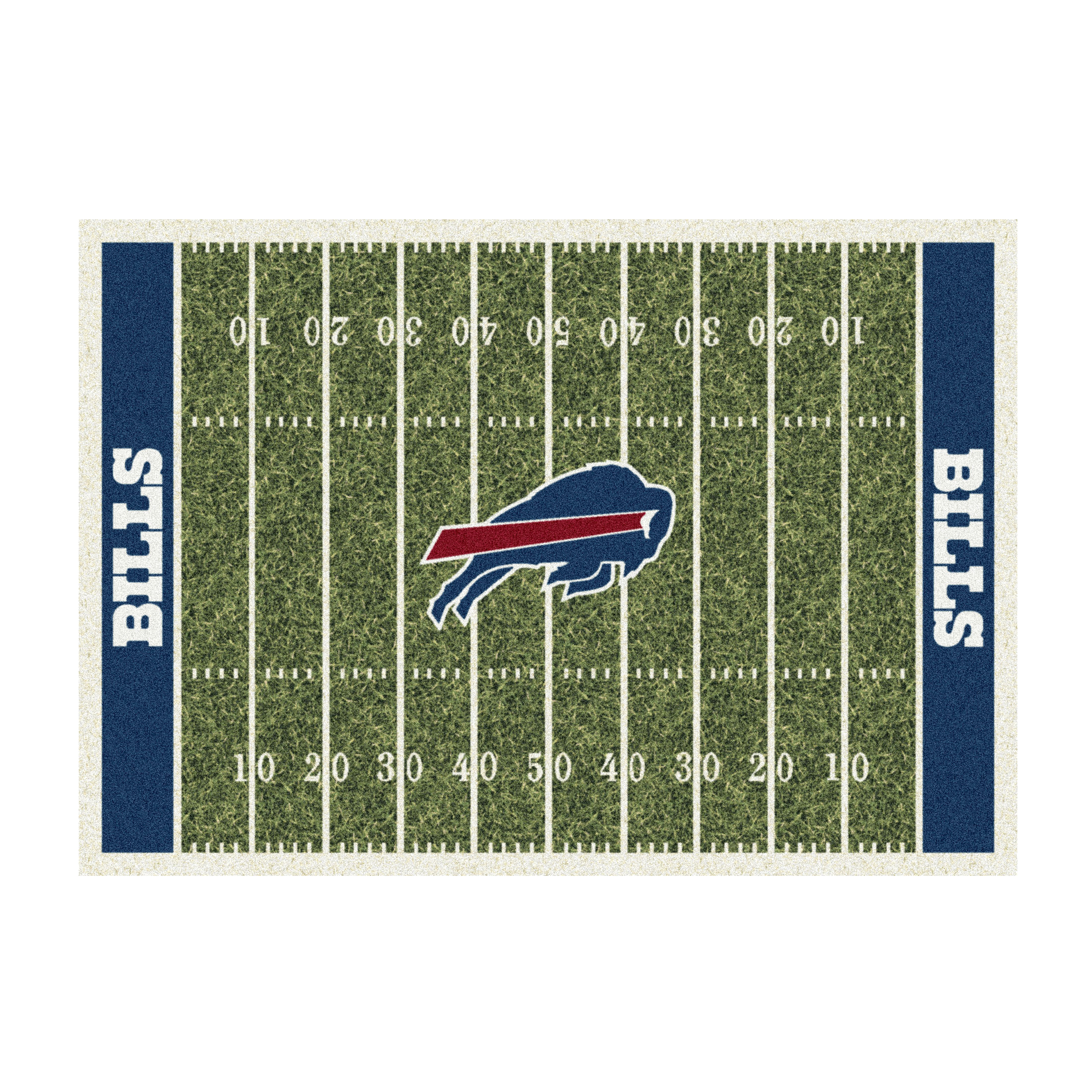 buffalo bills homefield 4x6 football field area rug