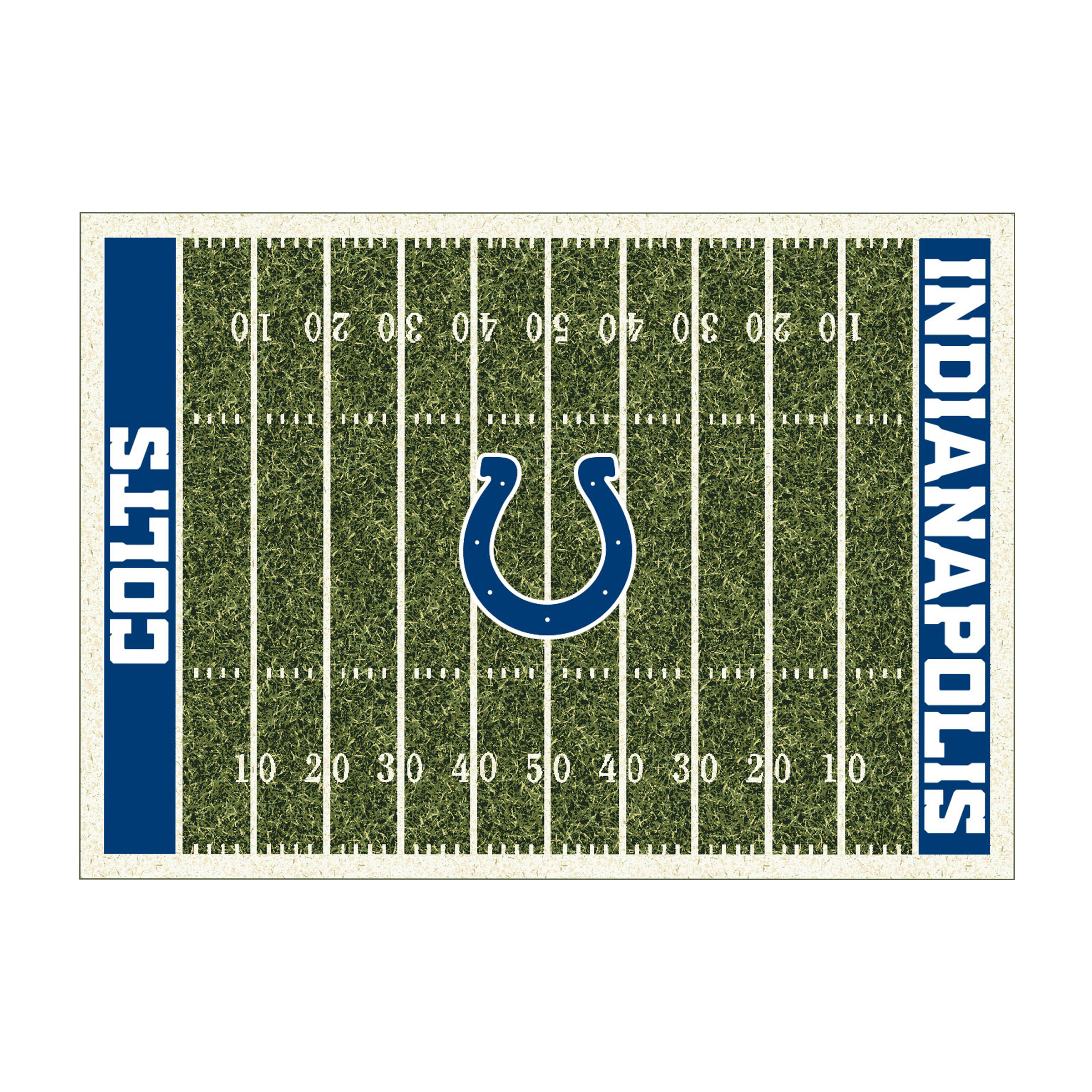 indianapolis colts homefield 4x6 football field area rug
