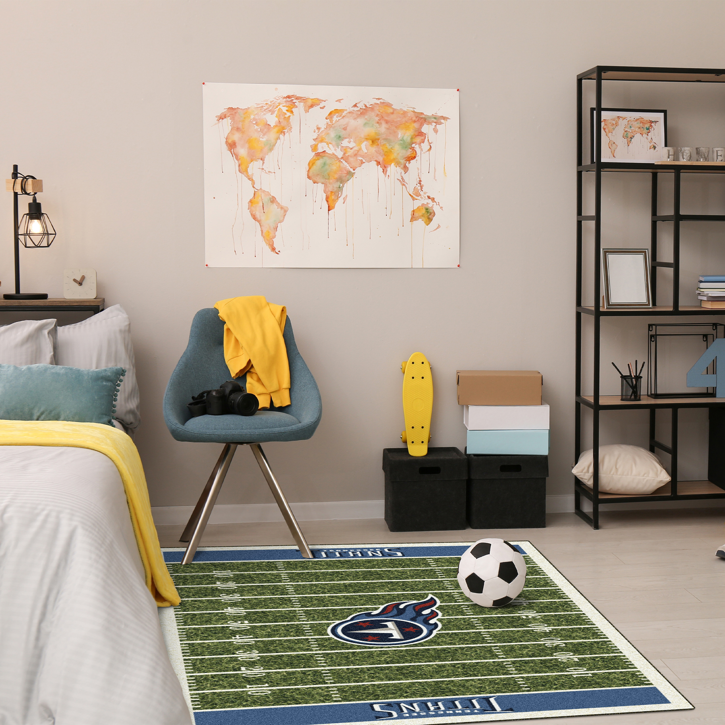 tennessee titans 4x6 homefield football field area rug