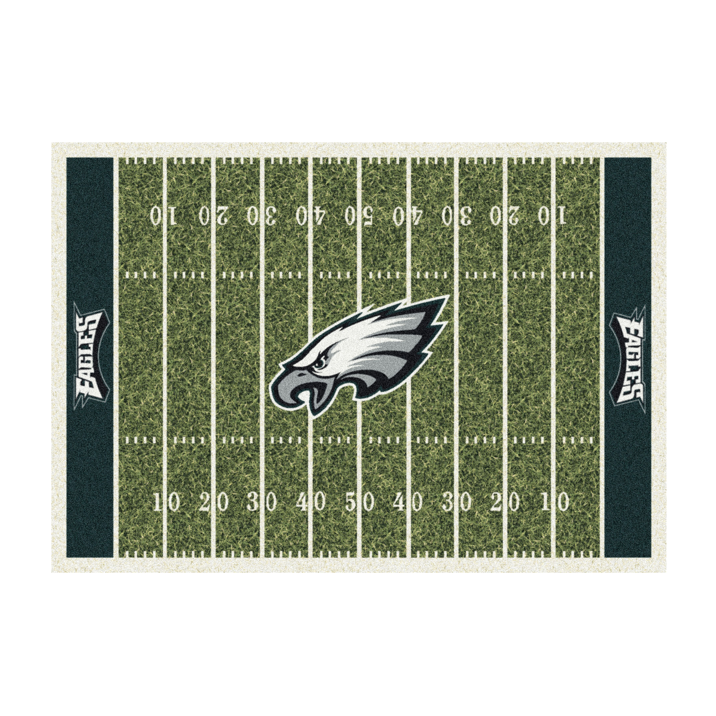 philadelphia eagles 4x6 homefield football field area rug