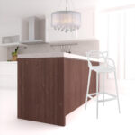 31-Inch White Modern Heavy Duty Bar Stool with Armrests