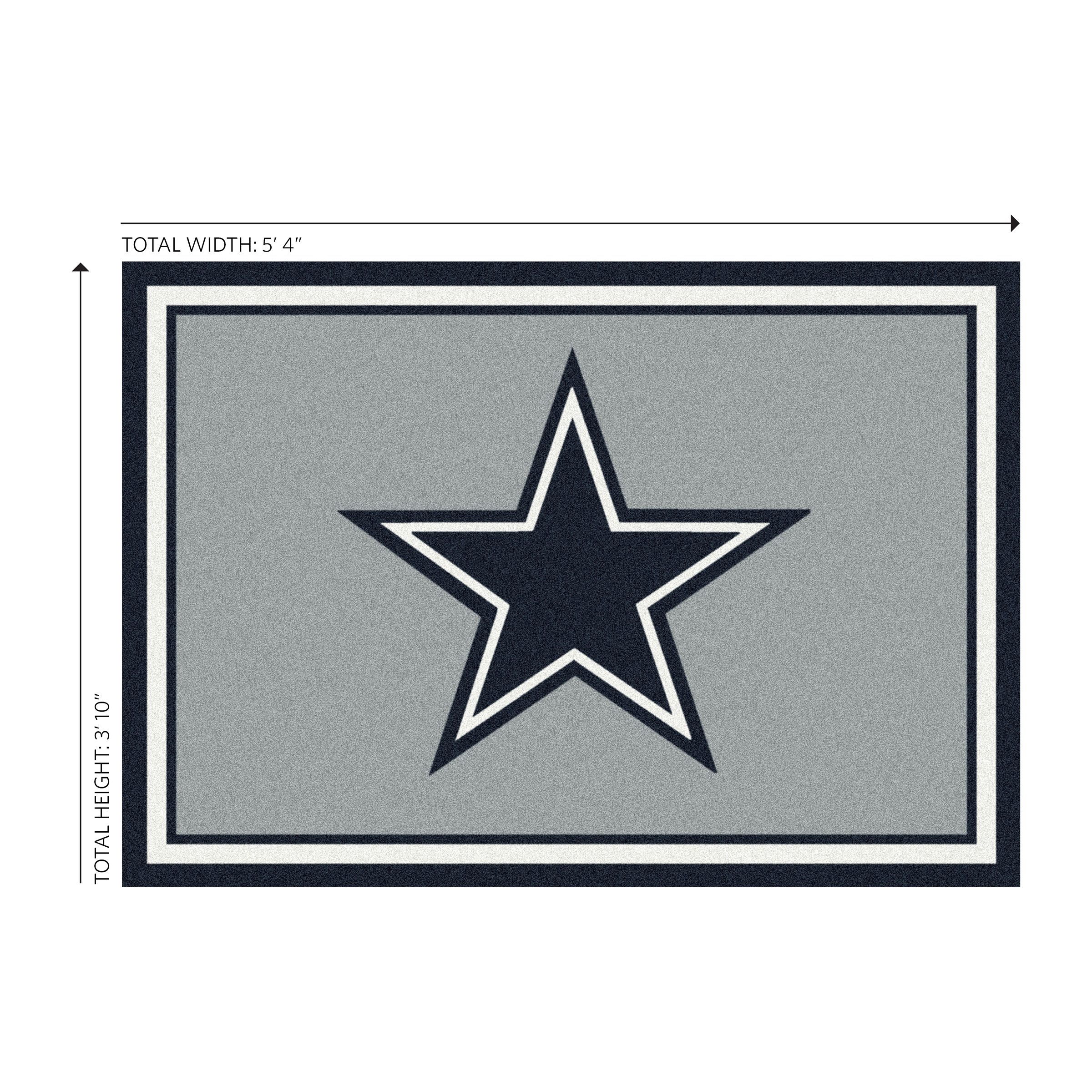 dallas cowboys 4x6 spirit area rug