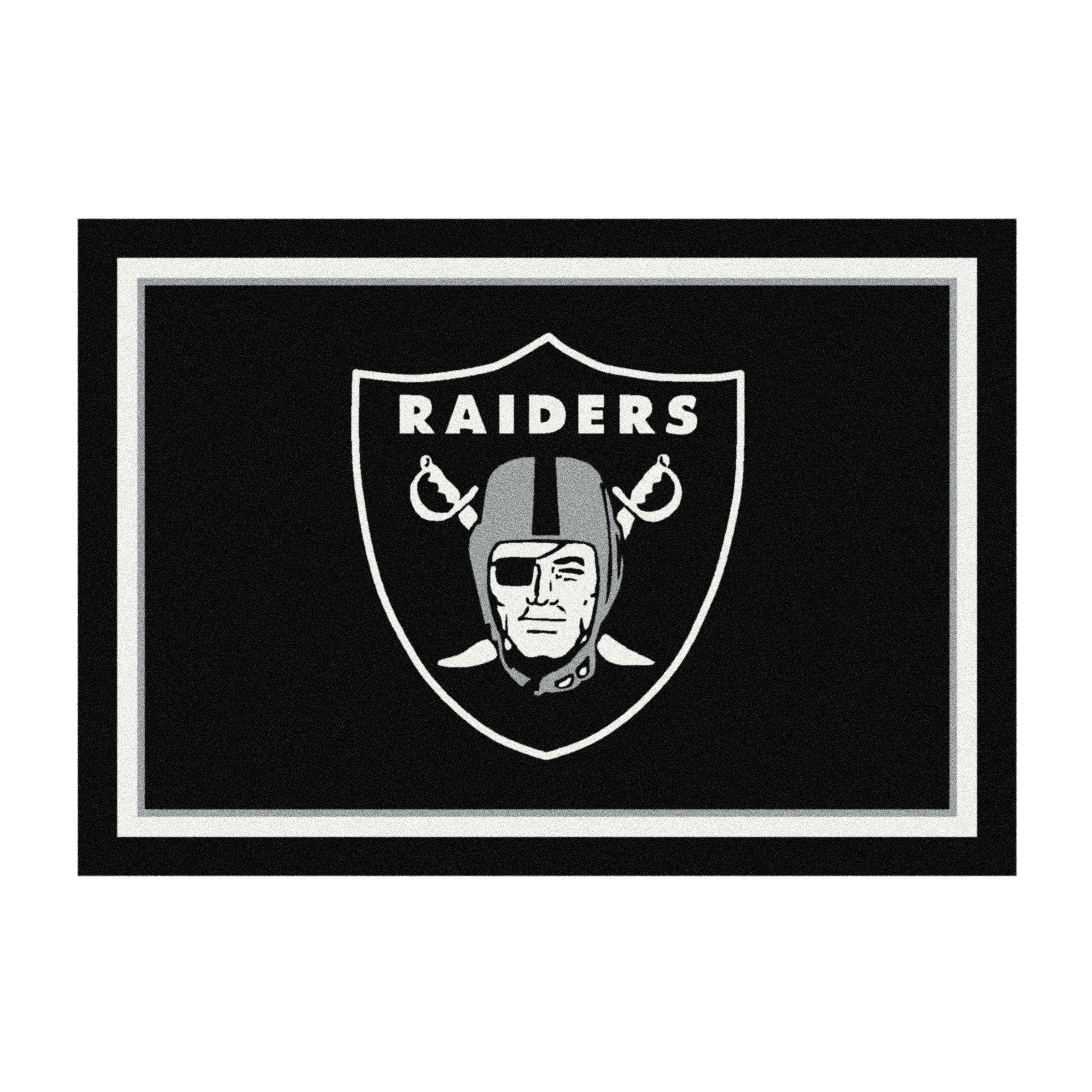 las vegas raiders 4x6 officially licensed nfl spirit rug