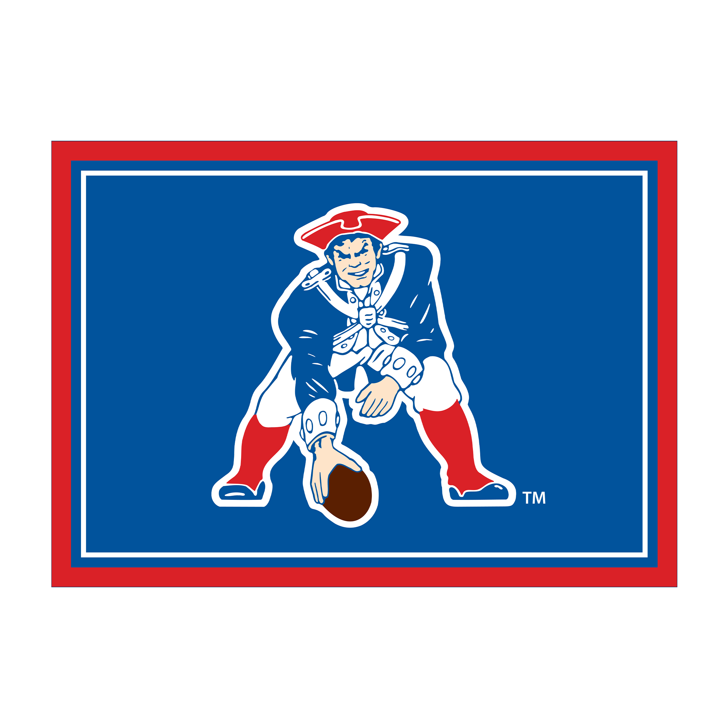 vintage patriots 4x6 officially licensed nfl area rug