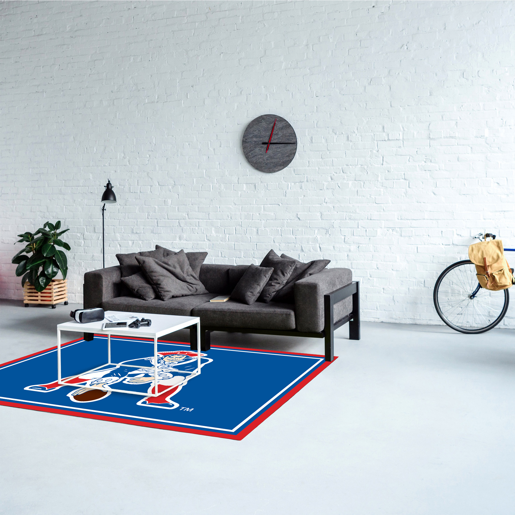 vintage patriots 4x6 officially licensed nfl area rug