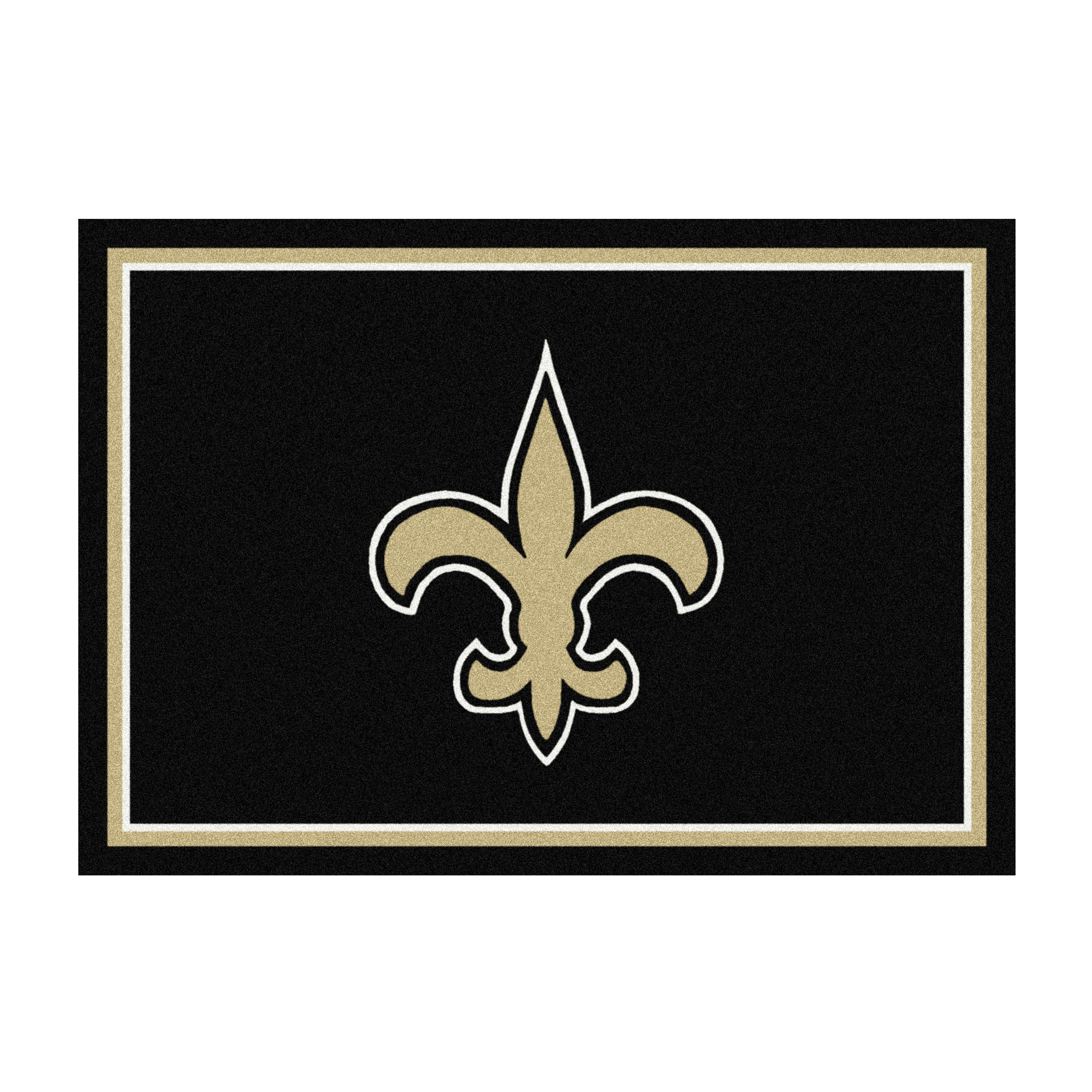 saints 4x6 spirit rug officially licensed nfl area rug
