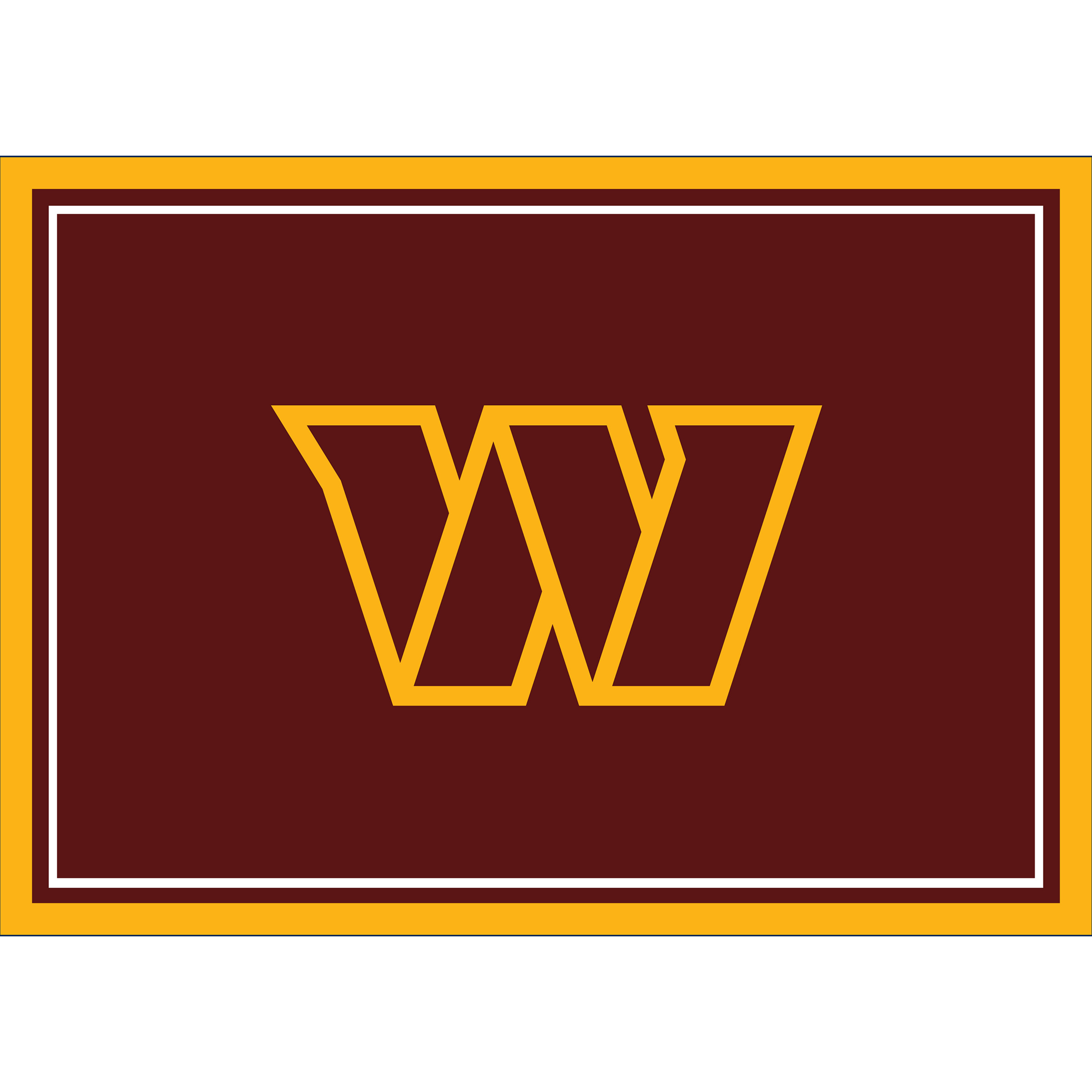 washington commanders 4x6 spirit rug officially licensed nfl area rug