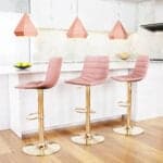 Geometric Rose Gold Pendant Ceiling Lamp with Adjustable Cord