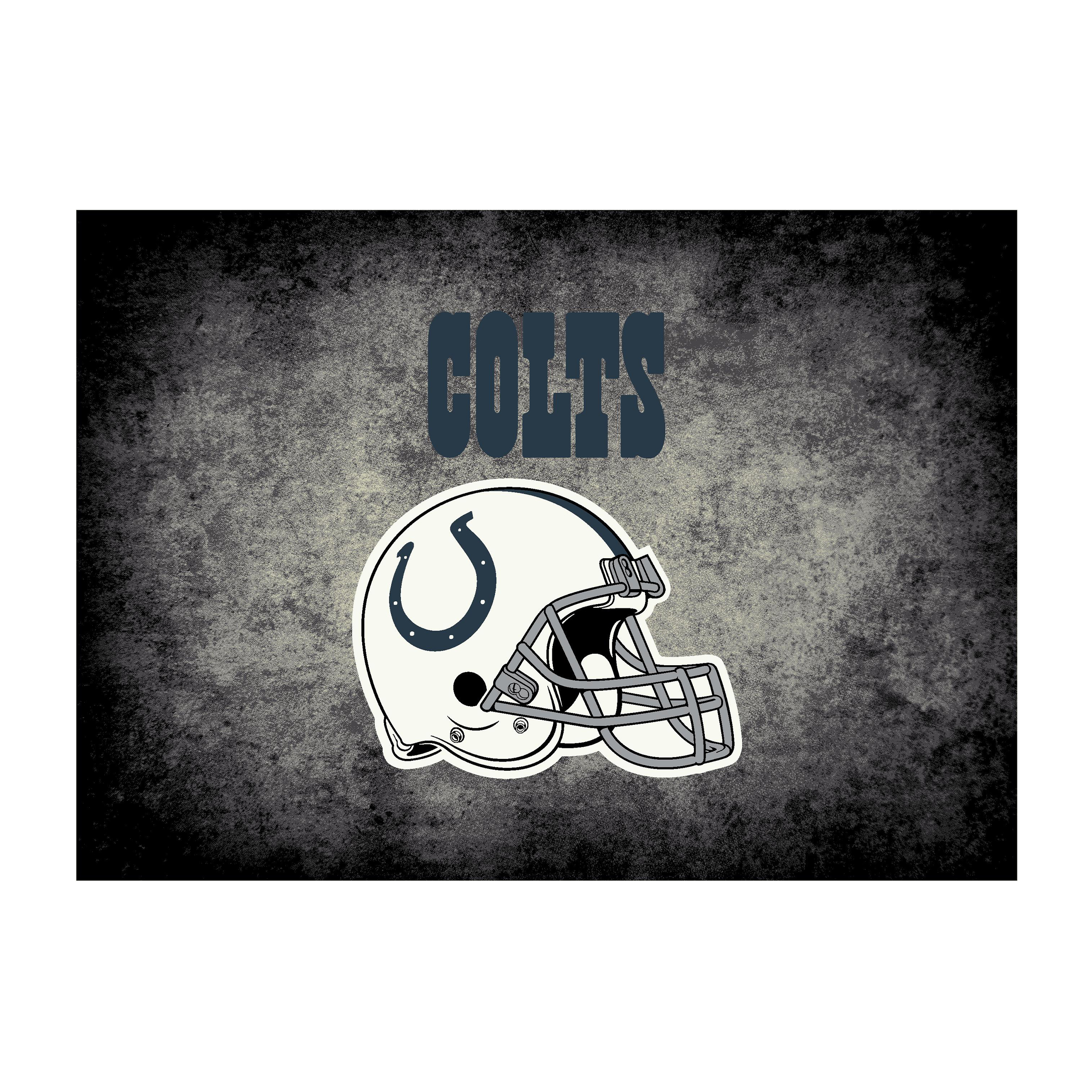 indianapolis colts 4x6 distressed area rug officially licensed nfl