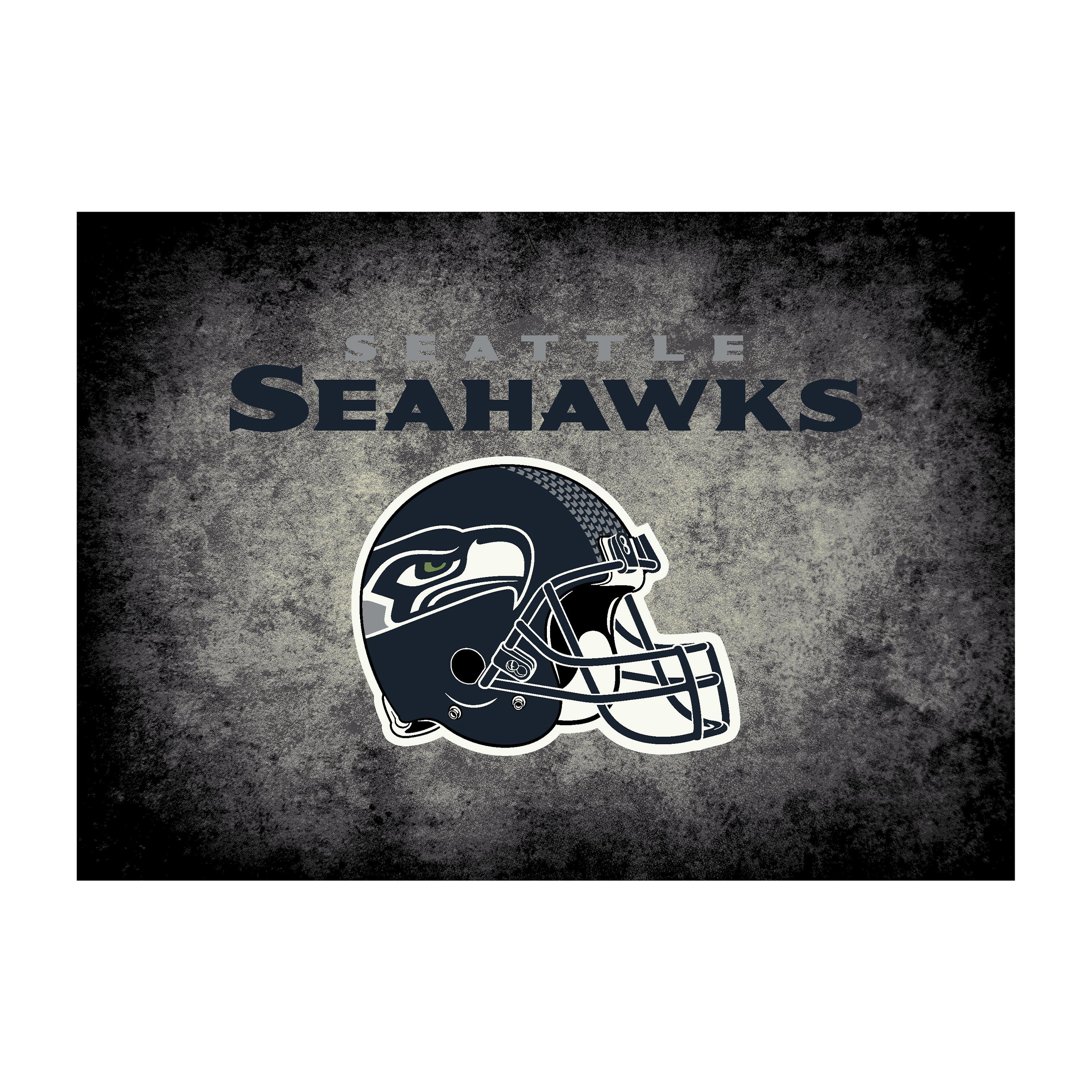 seahawks 4x6 distressed area rug officially licensed nfl