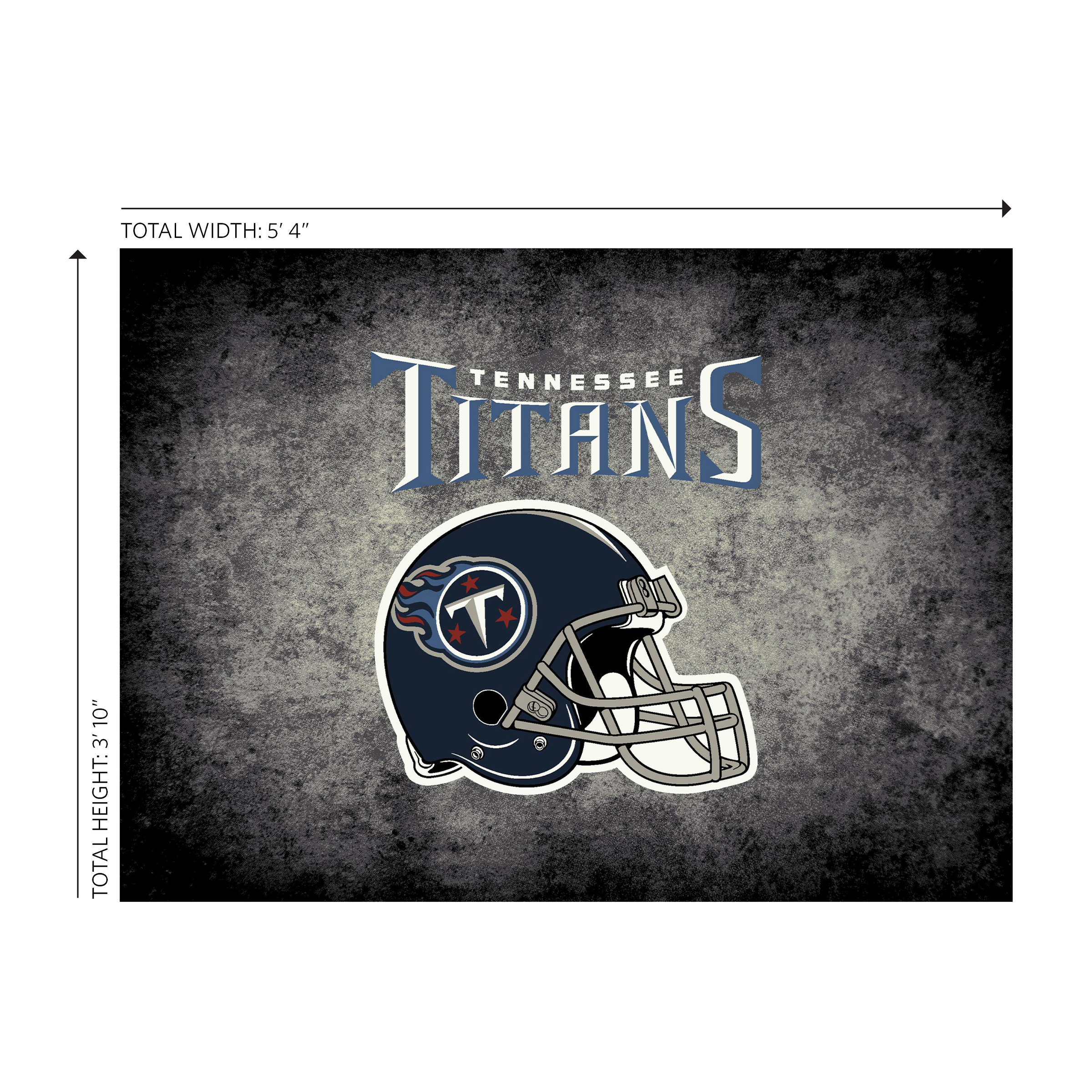 titans 4x6 distressed officially licensed nfl area rug