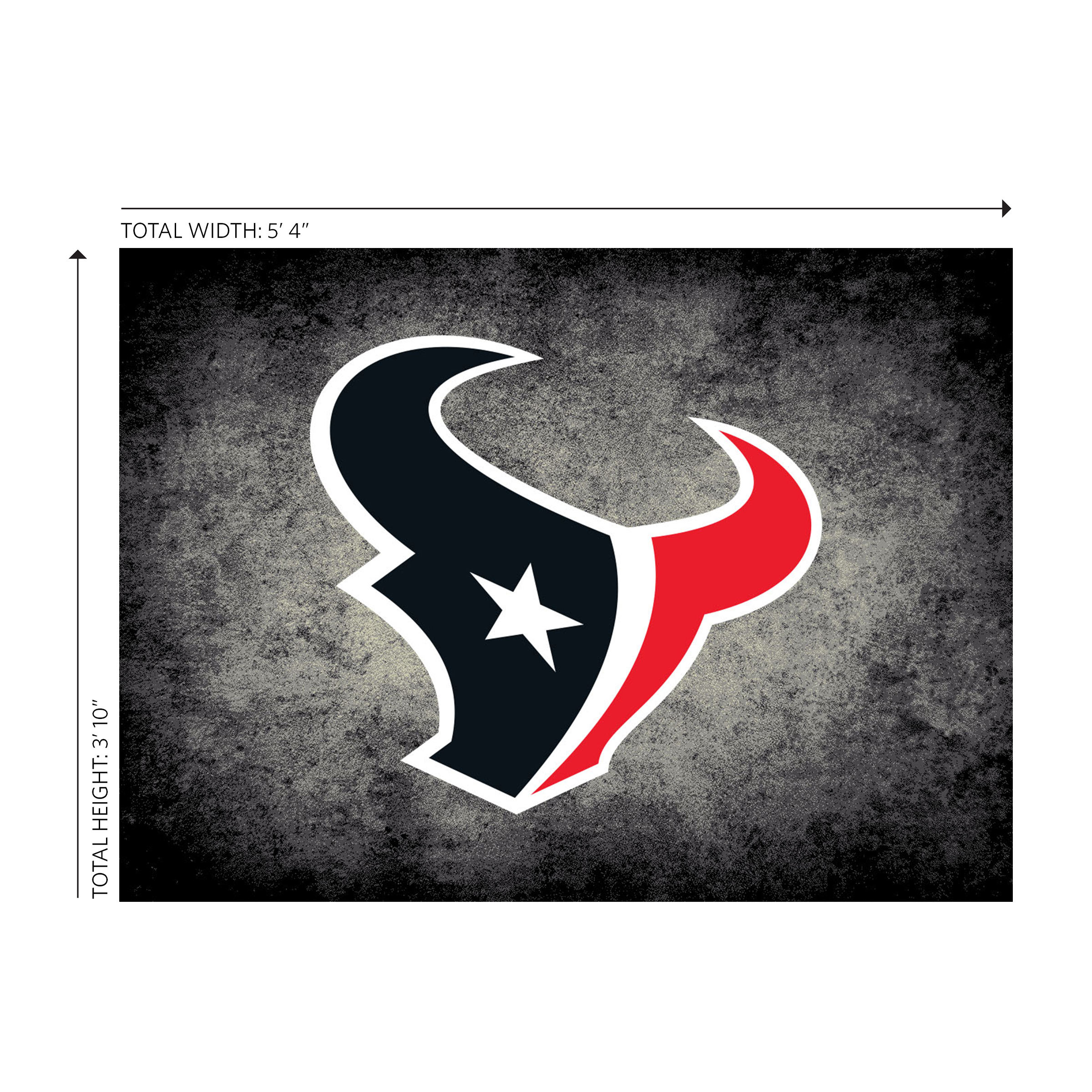 houston texans 4x6 distressed area rug
